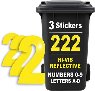 Bin Number Stickers